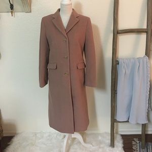 Pink J. Crew Trench Coat